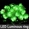24 Pack St. Patricks Day Green Shamrocks LED Light Up Ring for Adults St. Patricks Party Accessories Favors LED Finger Lights Glow in The Dark Carnival Party Supplies Gift Toy